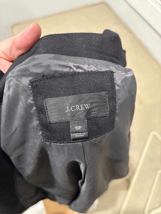 J. Crew Regent Wool Blazer in Black - Size 10P - Picture 2 of 9